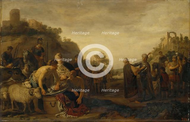 Samuel and Saul, 1650. Creator: Claes Cornelisz. Moeyaert.