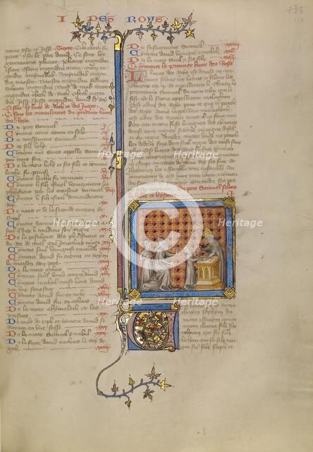 Samuel before Eli the Priest, about 1360-1370. Creator: Master of Jean de Mandeville.