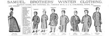 Samuel Brothers Winter Clothing, 1883. Creator: Unknown