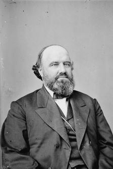 Samuel C. Pomeroy of Kansas, between 1855 and 1865. Creator: Unknown