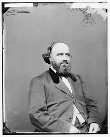 Samuel C. Pomeroy of Kansas, between 1865 and 1880. Creator: Unknown