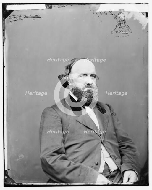 Samuel C. Pomeroy of Kansas, between 1865 and 1880. Creator: Unknown.