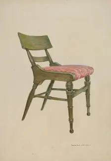 Samuel Chase Chair, 1935/1942. Creator: Samuel W. Ford