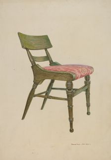 Samuel Chase Chair, 1935/1942. Creator: Samuel W. Ford