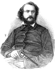 Samuel Colt (1814-1862), inventor of the Colt revolver, 1856. Creator: Unknown