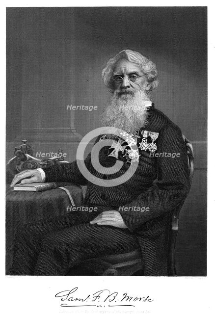 Samuel Finley Breese Morse, American artist and inventor, 1872. Creator: Unknown.