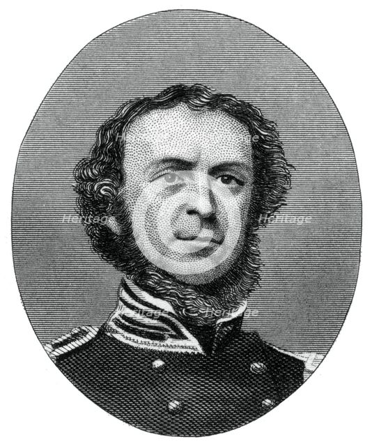 Samuel Francis Du Pont, admiral in the United States Navy, 1862-1867.Artist: J Rogers