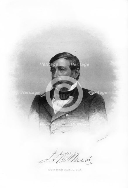 Samuel Francis du Pont, American naval officer, (1872).Artist: John A O'Neill