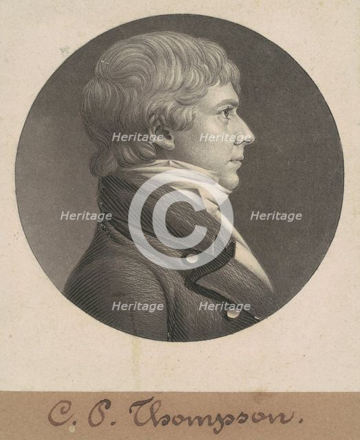 Samuel Hambleton, 1806. Creator: Charles Balthazar Julien Févret de Saint-Mémin.