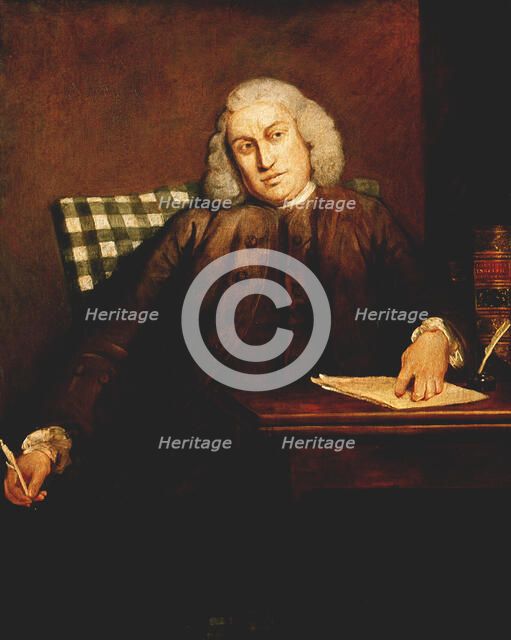 Samuel Johnson, English man of letters, 1756-1757. Artist: Sir Joshua Reynolds