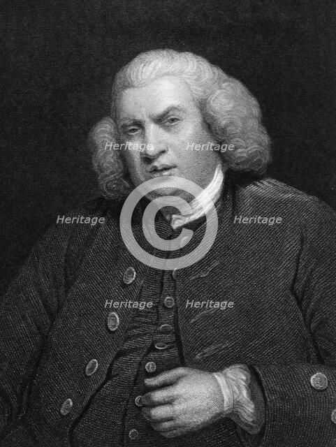 Samuel Johnson, literary critic, poet, essayist, biographer, (19th century). Artist: Unknown