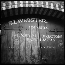 Samuel Lee Webster, Joiners, King Street, Alfreton, Derbyshire, 1967. Creator: Eileen Deste