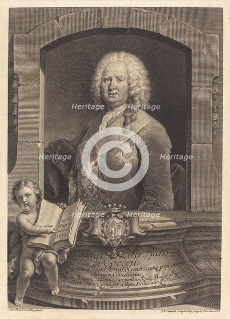 Samuel Liber Baro de Cocceji, 1751. Creator: Georg Friedrich Schmidt.