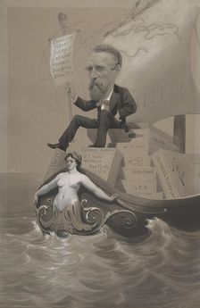 Samuel P. Avery Transporting His Treasures Across the Sea, ca. 1875-80. Creator: Theodore Wust