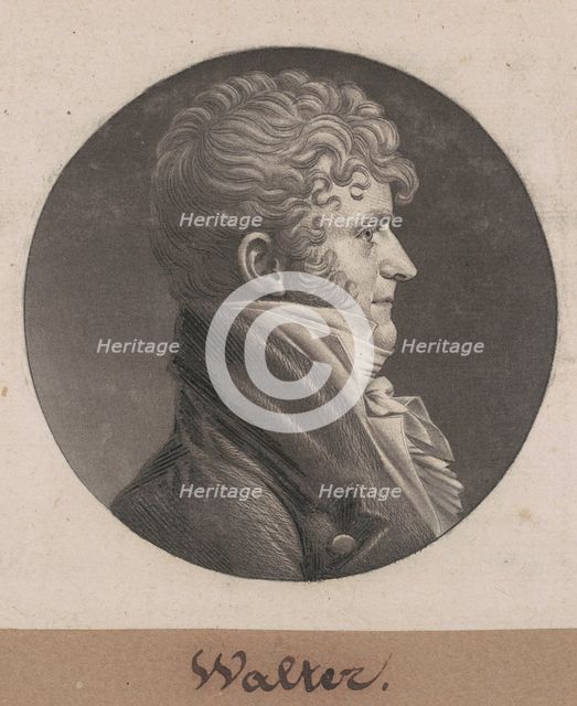 Samuel Purviance Walker, 1803. Creator: Charles Balthazar Julien Févret de Saint-Mémin.