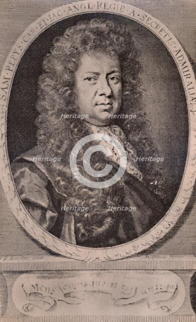 Samuel Pepys, English diarist and naval administrator, c1690 (1894). Artist: Robert White.