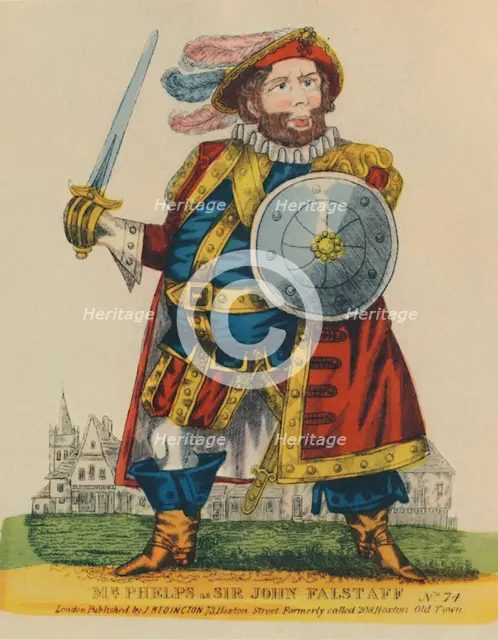 'Samuel Phelps, (1804-1878) as Falstaff', c1860, (1948). Creator: Unknown.