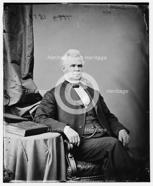 Samuel Plummer Morrill of Maine, between 1860 and 1875. Creator: Unknown.