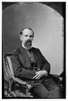 Samuel S. Cox of New York and Ohio, between 1865 and 1880. Creator: Unknown
