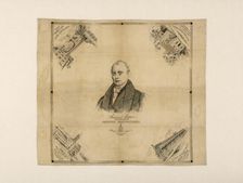 Samuel Slater, The Father of American Manufacturers (Handkerchief), Rhode Island, 1890. Creator: Cranston Print Works Co