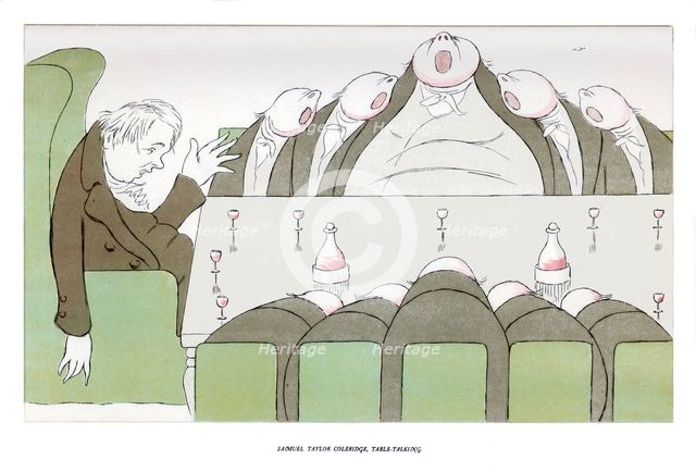 'Samuel Taylor Coleridge, Table-Talking', 1904.Artist: Max Beerbohm