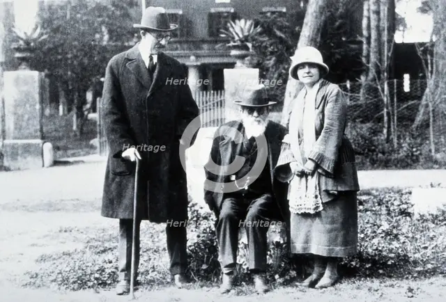 Samuel Taylor Darling, Giovanni Battista Grassi and his (Grassi's?) sister, c1920s. Creator: Unknown.