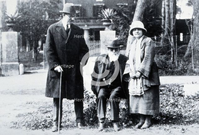 Samuel Taylor Darling, Giovanni Battista Grassi and his (Grassi's?) sister, c1920s. Creator: Unknown.