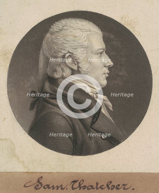 Samuel Thatcher, 1805. Creator: Charles Balthazar Julien Févret de Saint-Mémin.