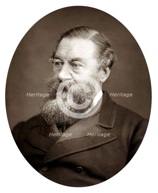 Samuel White Baker (1821-1893), English explorer and anti-slavery campaigner, c1880. Artist: Unknown
