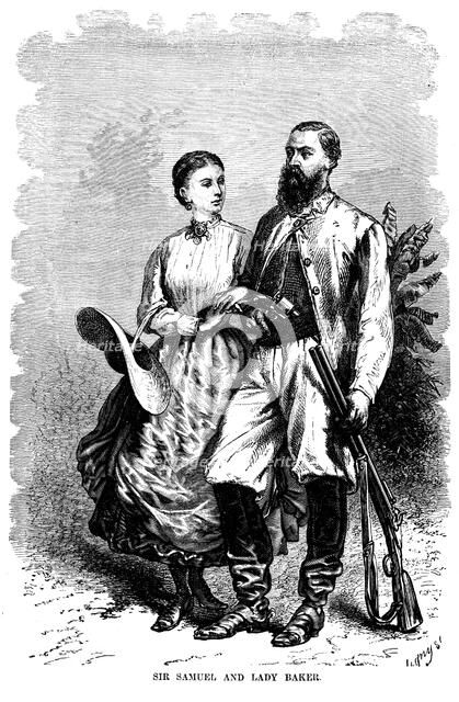 Samuel White Baker (1821-1893), English explorer and anti-slavery campaigner, 1874. Artist: Unknown