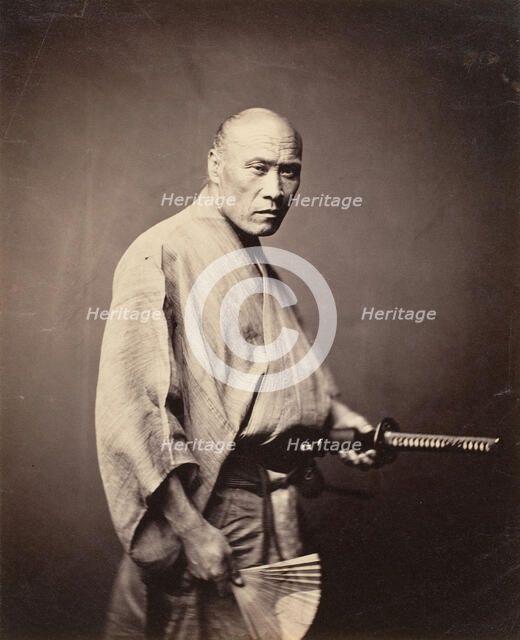 Samurai, Yokohama, 1864-65. Creator: Felice Beato.