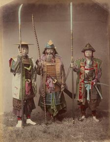 Samurai in Armour, 1870s-1890s. Creator: Kusakabe Kimbei