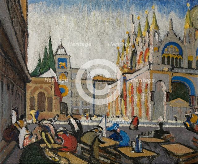 San Marco from the Piazzetta, 1913. Creator: Jules Schmalzigaug.
