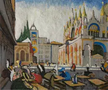 San Marco from the Piazzetta, 1913. Creator: Jules Schmalzigaug