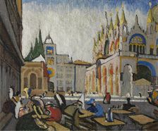 San Marco from the Piazzetta, 1913. Creator: Jules Schmalzigaug