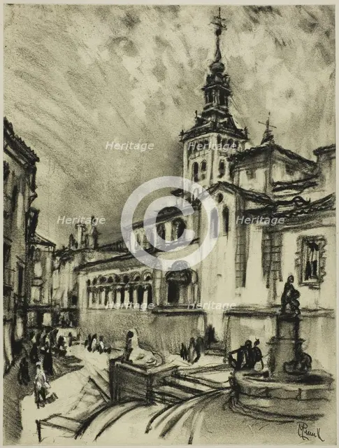 San Martín, Segovia, c. 1903. Creator: Joseph J Pennell.