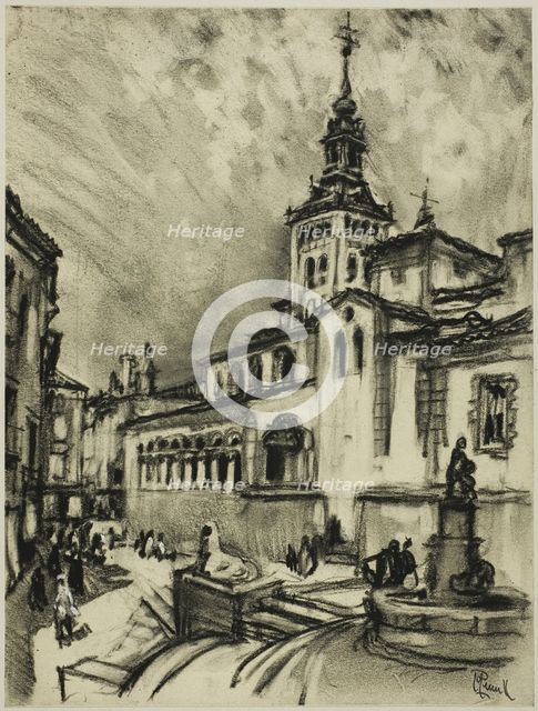 San Martín, Segovia, c. 1903. Creator: Joseph J Pennell.