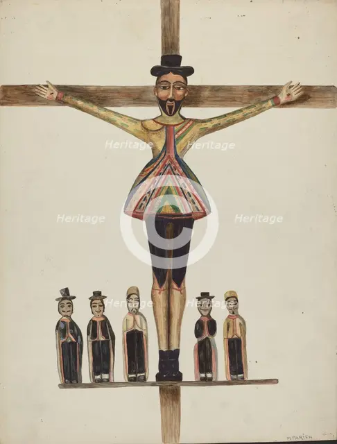 San Acacio, c. 1938. Creator: Marjery Parish.