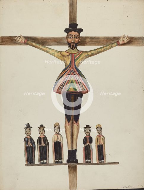 San Acacio, c. 1938. Creator: Marjery Parish.