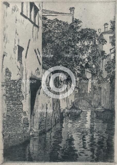 'San Agostino Canal, Venice', c1905 (1914-1915). Artist: Clarence Gagnon.