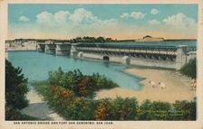 San Antonio Bridge and Fort Geronimo, San Juan, 1909
