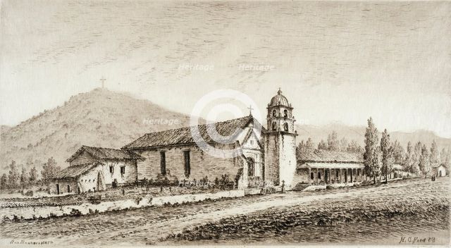 San Buenaventura, Published in 1883. Creator: Henry Chapman Ford.