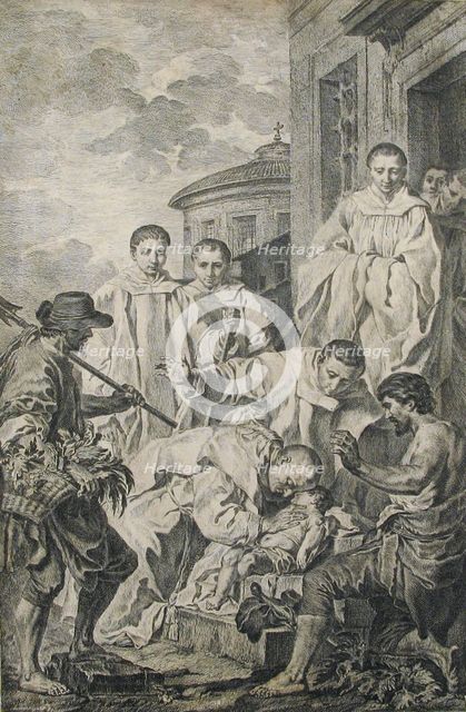 San Bendetto resuscita un fanciullo, 18th century. Creator: Pierre Subleyras.