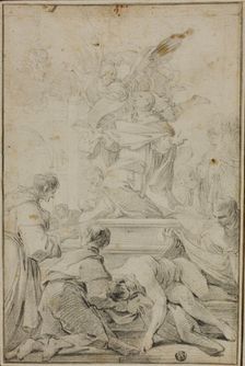 San Carlo Borraomeo Interceding for Plague Victims, n.d. Creator: Unknown