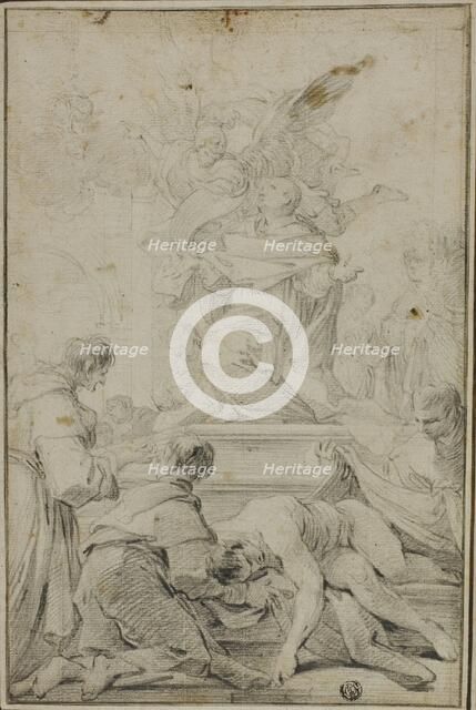 San Carlo Borraomeo Interceding for Plague Victims, n.d. Creator: Unknown.