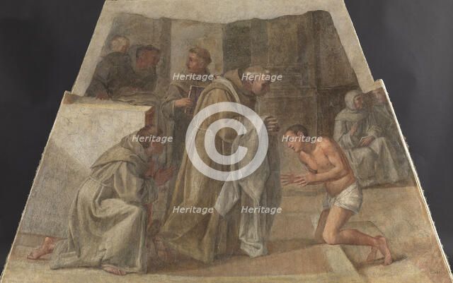 San Diego de Alcalá Receives the Franciscan habit, 1604-1605 . Creator: Albani; Francesco (1578-1660).