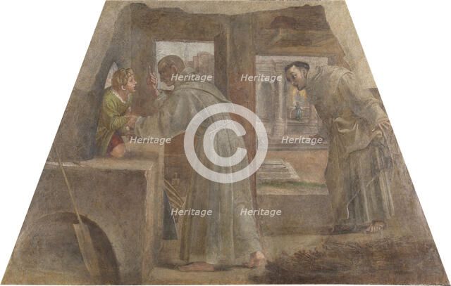 San Diego de Alcalá rescues the sleeping child , 1604-1605 . Creator: Albani; Francesco (1578-1660).