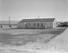 San Fernando federal subsistence homesteads, California, 1936. Creator: Dorothea Lange