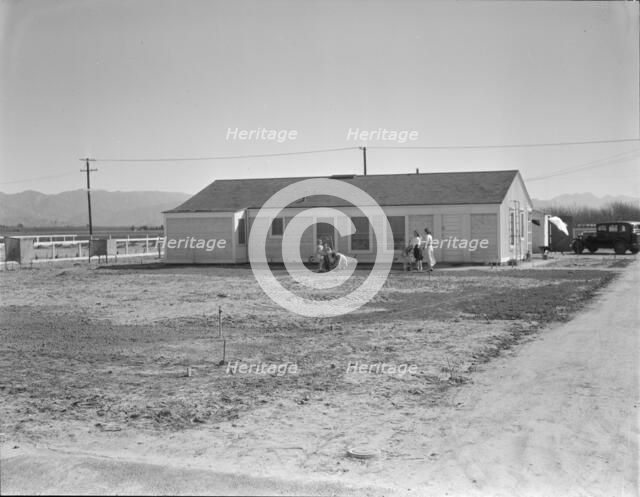 San Fernando federal subsistence homesteads, California, 1936. Creator: Dorothea Lange.
