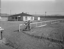 San Fernando federal subsistence homesteads, California, 1936. Creator: Dorothea Lange